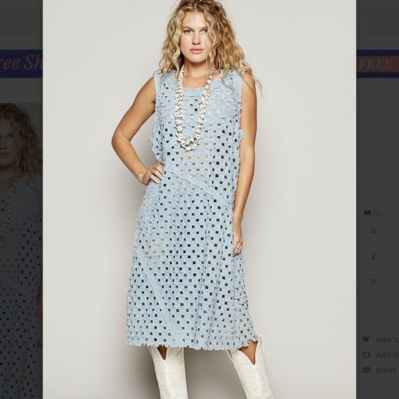 POL Dresses & Skirts - ⭐️ POL “ Hilton Head 3” POL Laser Cut Twill Maxi Dress 33
